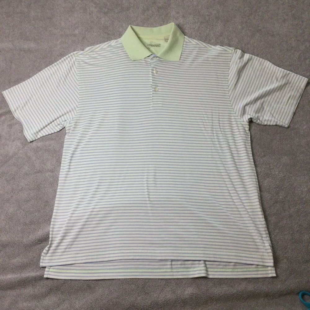 Byron Nelson Eleven Straight Mens Lime Green‎ Golf Polo Shirt Size L
